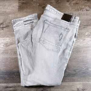Smoke Rise Men's Detressed Ripped Jeans Size 44 x 32 Streetwear